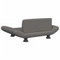 Hundebett Grau 70x45x28 cm Kunstleder Hundebett Grau 70x45x28 cm Kunstleder