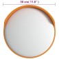 vidaXL Verkehrsspiegel Konvex Outdoor Orange Ø30 cm Polycarbonat vidaXL Verkehrsspiegel Konvex Outdoor Orange Ø30 cm Polycarbonat