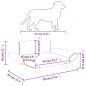 Hundebett Grau 70x45x28 cm Kunstleder Hundebett Grau 70x45x28 cm Kunstleder