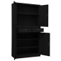 vidaXL Büroschrank Schwarz 90x40x180 cm Stahl vidaXL Büroschrank Schwarz 90x40x180 cm Stahl