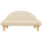 Hundebett Creme 70x52x30 cm Stoff Hundebett Creme 70x52x30 cm Stoff