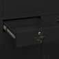 vidaXL Büroschrank Schwarz 90x40x180 cm Stahl vidaXL Büroschrank Schwarz 90x40x180 cm Stahl