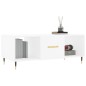 vidaXL Couchtisch Weiß 102x50x40 cm Holzwerkstoff vidaXL Couchtisch Weiß 102x50x40 cm Holzwerkstoff