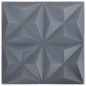 vidaXL 3D-Wandpaneele 12 Stk. 50x50 cm Origami Grau 3 m² vidaXL 3D-Wandpaneele 12 Stk. 50x50 cm Origami Grau 3 m²