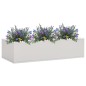vidaXL Büro-Blumenkasten Hellgrau 90x40x23 cm Stahl vidaXL Büro-Blumenkasten Hellgrau 90x40x23 cm Stahl