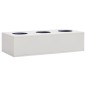 vidaXL Büro-Blumenkasten Hellgrau 90x40x23 cm Stahl vidaXL Büro-Blumenkasten Hellgrau 90x40x23 cm Stahl