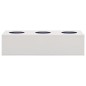 vidaXL Büro-Blumenkasten Hellgrau 90x40x23 cm Stahl vidaXL Büro-Blumenkasten Hellgrau 90x40x23 cm Stahl