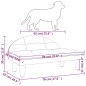 Hundebett Creme 70x52x30 cm Stoff Hundebett Creme 70x52x30 cm Stoff
