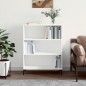 vidaXL Bücherregal Weiß 69,5x32,5x90 cm Holzwerkstoff vidaXL Bücherregal Weiß 69,5x32,5x90 cm Holzwerkstoff