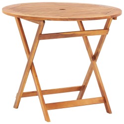 vidaXL Gartentisch Klappbar 90x75 cm Massivholz Akazie