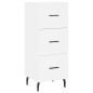vidaXL Sideboard Weiß 34,5x34x90 cm Holzwerkstoff vidaXL Sideboard Weiß 34,5x34x90 cm Holzwerkstoff