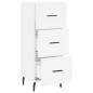vidaXL Sideboard Weiß 34,5x34x90 cm Holzwerkstoff vidaXL Sideboard Weiß 34,5x34x90 cm Holzwerkstoff