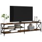 vidaXL TV-Schrank Räuchereiche 200x40x50 cm Holzwerkstoff und Metall vidaXL TV-Schrank Räuchereiche 200x40x50 cm Holzwerkstoff und Metall
