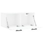 vidaXL Wandschrank Weiß 80x36,5x35 cm Holzwerkstoff