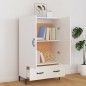 vidaXL Highboard Hochglanz-Weiß 70x31x115 cm Holzwerkstoff vidaXL Highboard Hochglanz-Weiß 70x31x115 cm Holzwerkstoff
