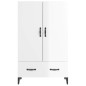 vidaXL Highboard Hochglanz-Weiß 70x31x115 cm Holzwerkstoff vidaXL Highboard Hochglanz-Weiß 70x31x115 cm Holzwerkstoff