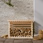 vidaXL Kaminholzregal 108x73x79 cm Massivholz Kiefer vidaXL Kaminholzregal 108x73x79 cm Massivholz Kiefer