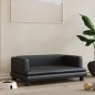 Hundebett Schwarz 80x45x30 cm Kunstleder Hundebett Schwarz 80x45x30 cm Kunstleder