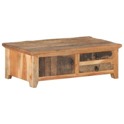 vidaXL Couchtisch 90x50x31 cm Recyceltes Massivholz