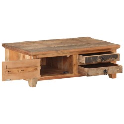 vidaXL Couchtisch 90x50x31 cm Recyceltes Massivholz