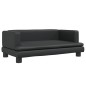 Hundebett Schwarz 80x45x30 cm Kunstleder Hundebett Schwarz 80x45x30 cm Kunstleder