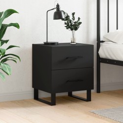 vidaXL Nachttisch Schwarz 40x35x47,5 cm Holzwerkstoff