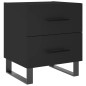 vidaXL Nachttisch Schwarz 40x35x47,5 cm Holzwerkstoff