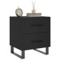 vidaXL Nachttisch Schwarz 40x35x47,5 cm Holzwerkstoff