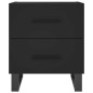 vidaXL Nachttisch Schwarz 40x35x47,5 cm Holzwerkstoff