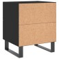 vidaXL Nachttisch Schwarz 40x35x47,5 cm Holzwerkstoff