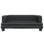 Hundebett Schwarz 80x45x30 cm Kunstleder Hundebett Schwarz 80x45x30 cm Kunstleder