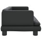 Hundebett Schwarz 80x45x30 cm Kunstleder Hundebett Schwarz 80x45x30 cm Kunstleder