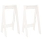 vidaXL Hocker 2 Stk. Weiß 40x40x75 cm Massivholz Kiefer vidaXL Hocker 2 Stk. Weiß 40x40x75 cm Massivholz Kiefer