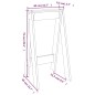 vidaXL Hocker 2 Stk. Weiß 40x40x75 cm Massivholz Kiefer vidaXL Hocker 2 Stk. Weiß 40x40x75 cm Massivholz Kiefer