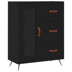 vidaXL Sideboard Schwarz 69,5x34x90 cm Holzwerkstoff