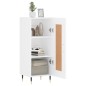 vidaXL Sideboard Weiß 34,5x34x90 cm Holzwerkstoff vidaXL Sideboard Weiß 34,5x34x90 cm Holzwerkstoff