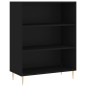 vidaXL Bücherregal Schwarz 69,5x32,5x90 cm Holzwerkstoff vidaXL Bücherregal Schwarz 69,5x32,5x90 cm Holzwerkstoff