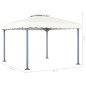 vidaXL Pavillon 300 x 300 cm Creme Aluminium vidaXL Pavillon 300 x 300 cm Creme Aluminium
