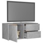 vidaXL TV-Schrank Betongrau 80x34x36 cm Holzwerkstoff vidaXL TV-Schrank Betongrau 80x34x36 cm Holzwerkstoff