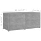 vidaXL TV-Schrank Betongrau 80x34x36 cm Holzwerkstoff vidaXL TV-Schrank Betongrau 80x34x36 cm Holzwerkstoff