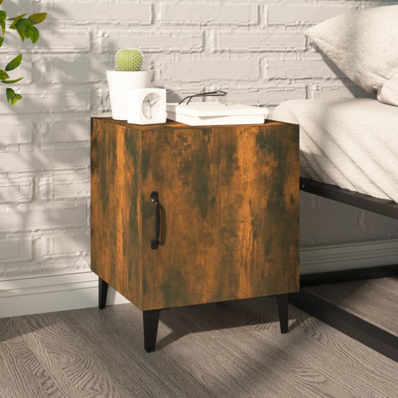 vidaXL Nachttisch Räuchereiche Holzwerkstoff vidaXL Nachttisch Räuchereiche Holzwerkstoff