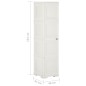 vidaXL Kunststoffschrank 40x43x164 cm Holzdesign Angora-Weiß vidaXL Kunststoffschrank 40x43x164 cm Holzdesign Angora-Weiß