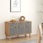 vidaXL Sideboard OTTA Braun&Grau 114x43x73,5 cm Massivholz Kiefer vidaXL Sideboard OTTA Braun&Grau 114x43x73,5 cm Massivholz Kiefer