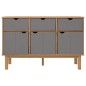 vidaXL Sideboard OTTA Braun&Grau 114x43x73,5 cm Massivholz Kiefer vidaXL Sideboard OTTA Braun&Grau 114x43x73,5 cm Massivholz Kiefer