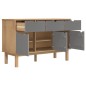 vidaXL Sideboard OTTA Braun&Grau 114x43x73,5 cm Massivholz Kiefer vidaXL Sideboard OTTA Braun&Grau 114x43x73,5 cm Massivholz Kiefer