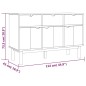 vidaXL Sideboard OTTA Braun&Grau 114x43x73,5 cm Massivholz Kiefer vidaXL Sideboard OTTA Braun&Grau 114x43x73,5 cm Massivholz Kiefer