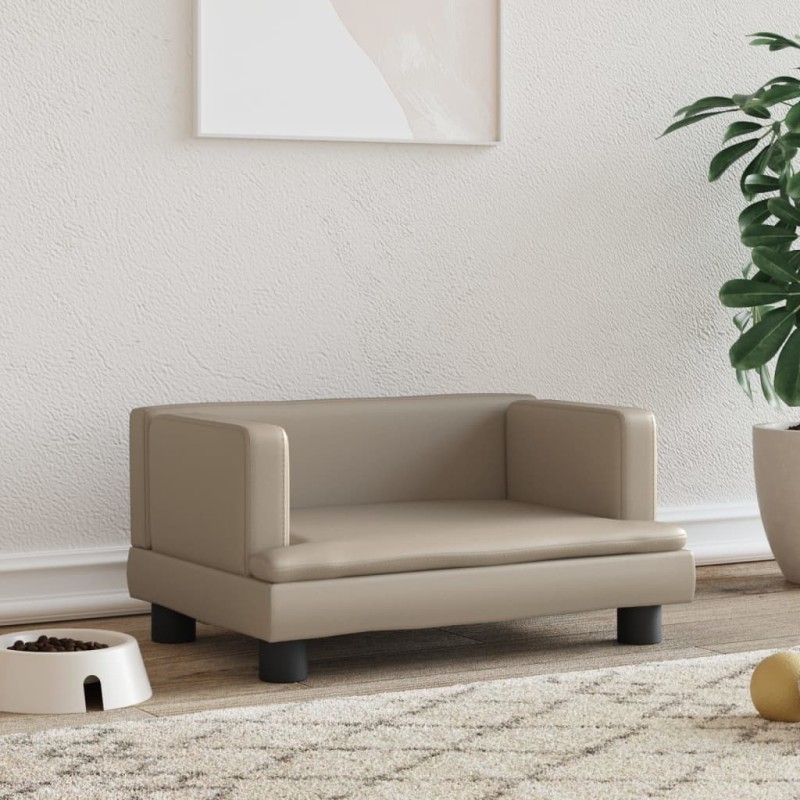 Hundebett Cappuccino-Braun 60x40x30 cm Kunstleder Hundebett Cappuccino-Braun 60x40x30 cm Kunstleder