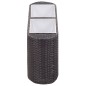 vidaXL Garten-Hochbeet 80x25x40cm Poly Rattan Schwarz vidaXL Garten-Hochbeet 80x25x40cm Poly Rattan Schwarz