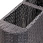 vidaXL Garten-Hochbeet 80x25x40cm Poly Rattan Schwarz vidaXL Garten-Hochbeet 80x25x40cm Poly Rattan Schwarz