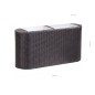 vidaXL Garten-Hochbeet 80x25x40cm Poly Rattan Schwarz vidaXL Garten-Hochbeet 80x25x40cm Poly Rattan Schwarz